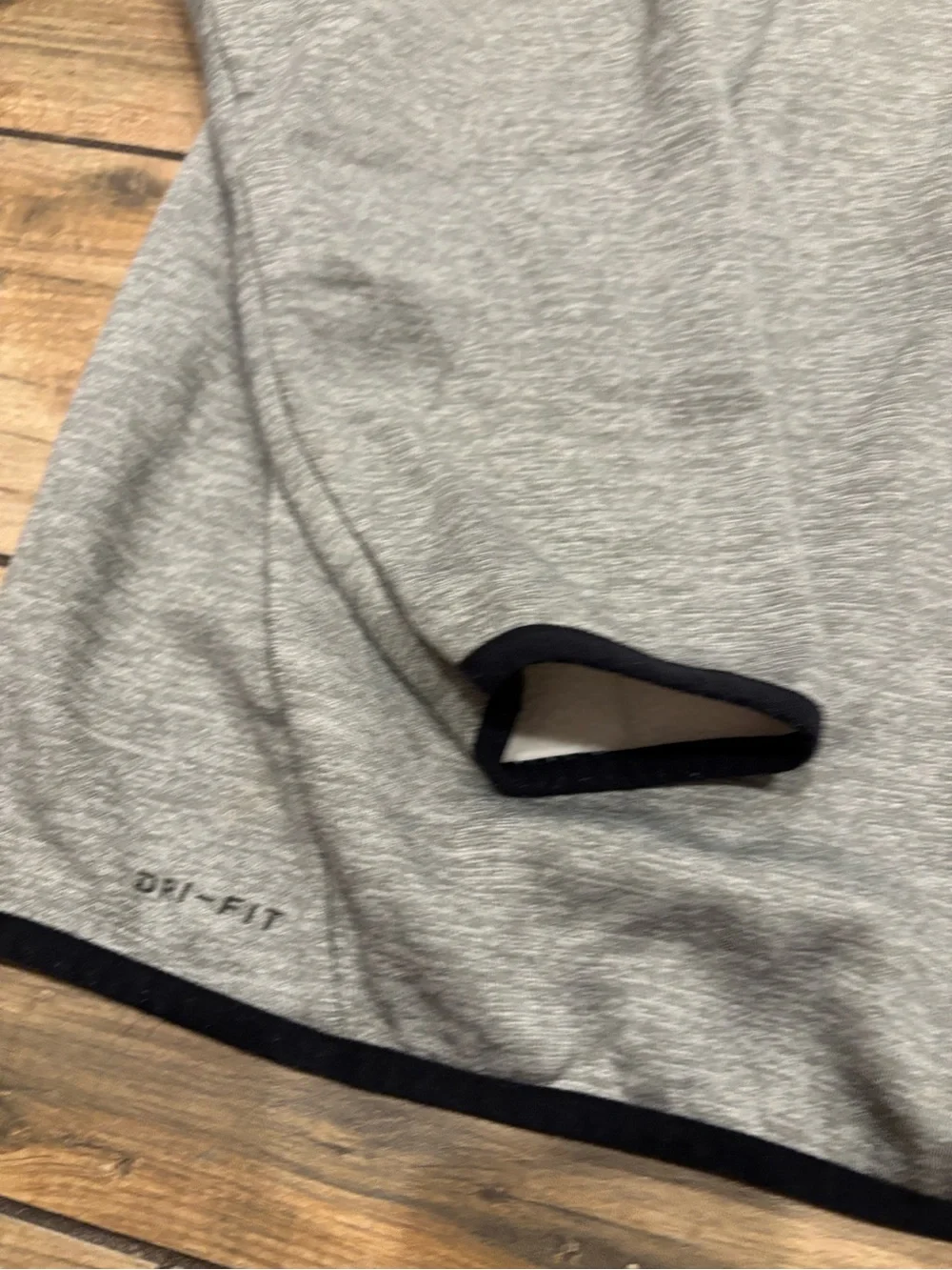Nike Dri Fit Heather Grey 1/4 Zip Pullover Training Jacket Mens XL
